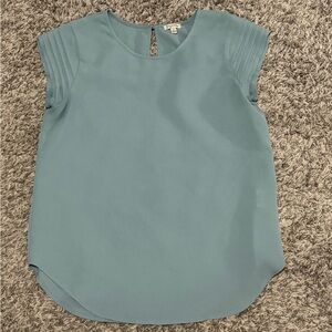 Lily White Teal Top